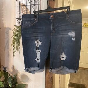 Craft Distressed Denim Shorts